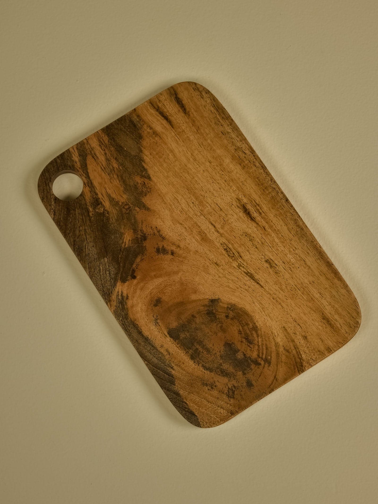 Natural Hardwood Board with Rich Organic Grain and Texture