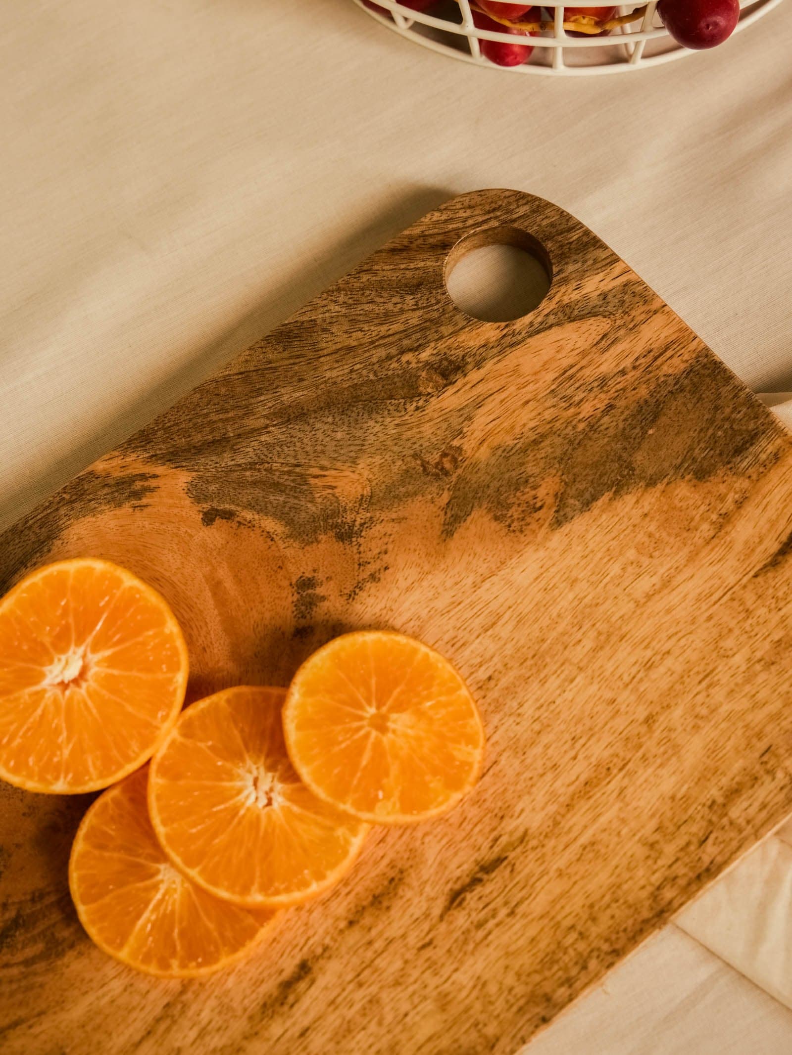 Angle View Showing Board Thickness, Paddle Grip, and Hanging Hole