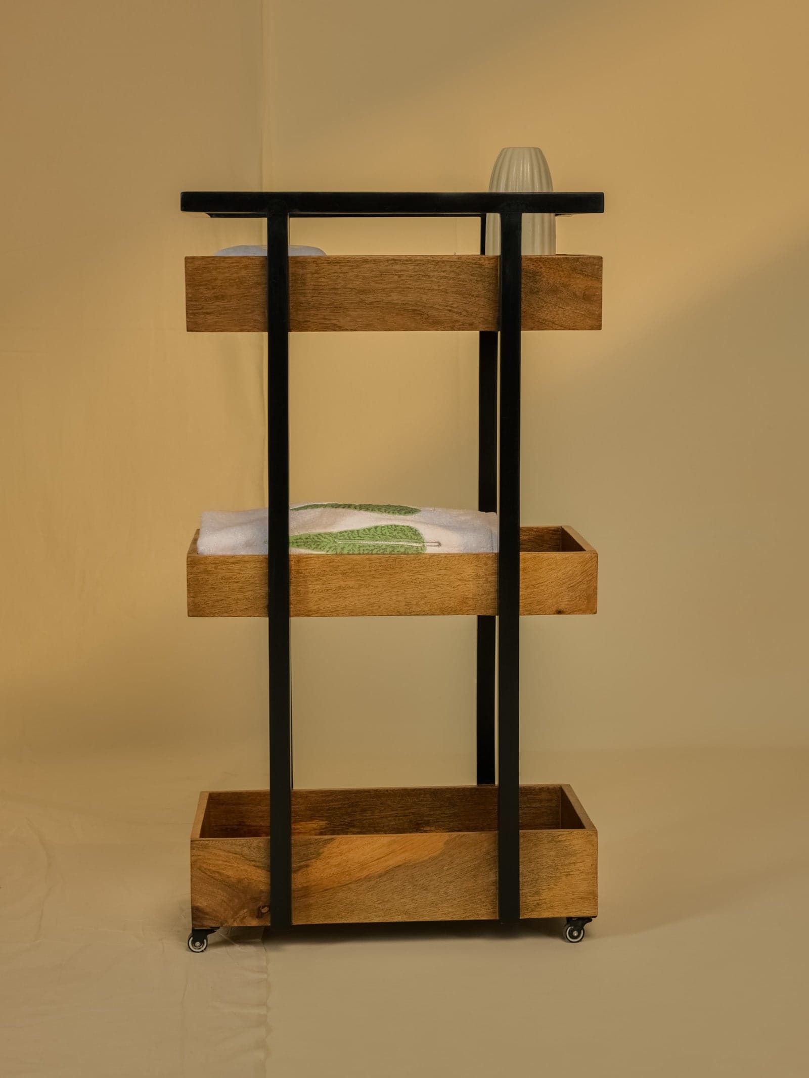 The Eleanor 3-Tier Rolling Stand - Front Studio View