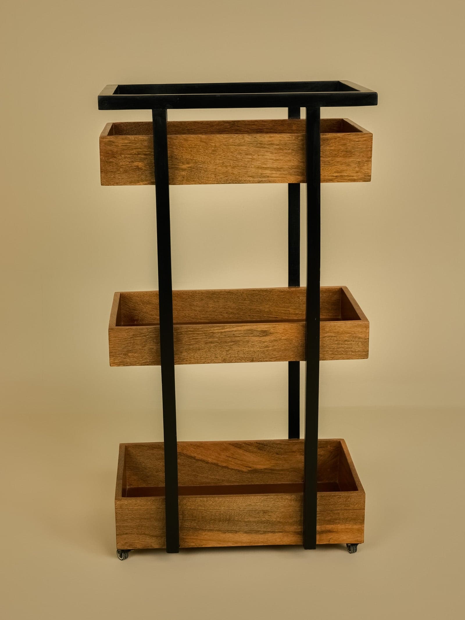 Eleanor Stand Styled in Modern Living Space as Mobile Bar Cart