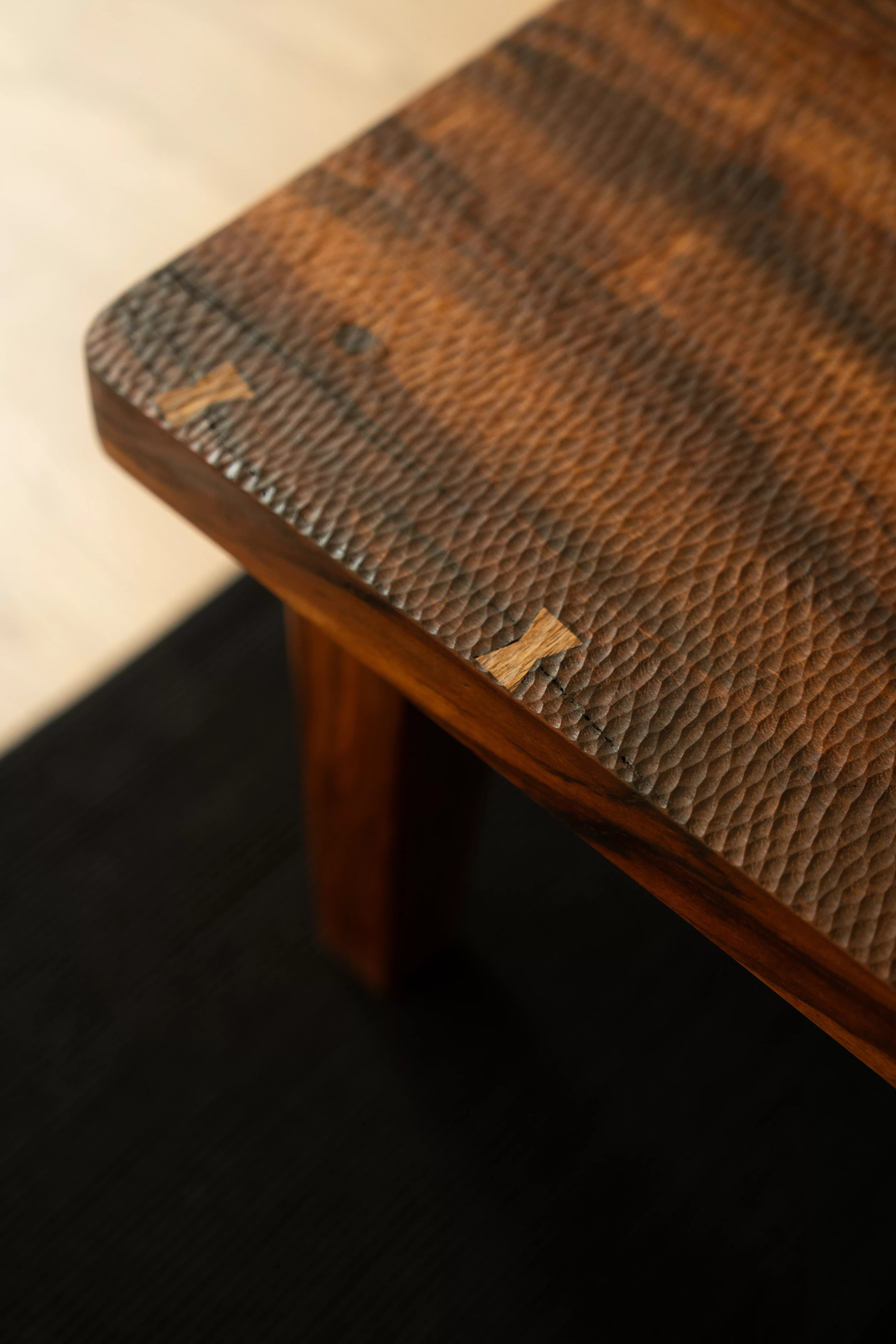 Minimalist Low-Sitting Solid Wood Coffee Table - Lifestyle Scene