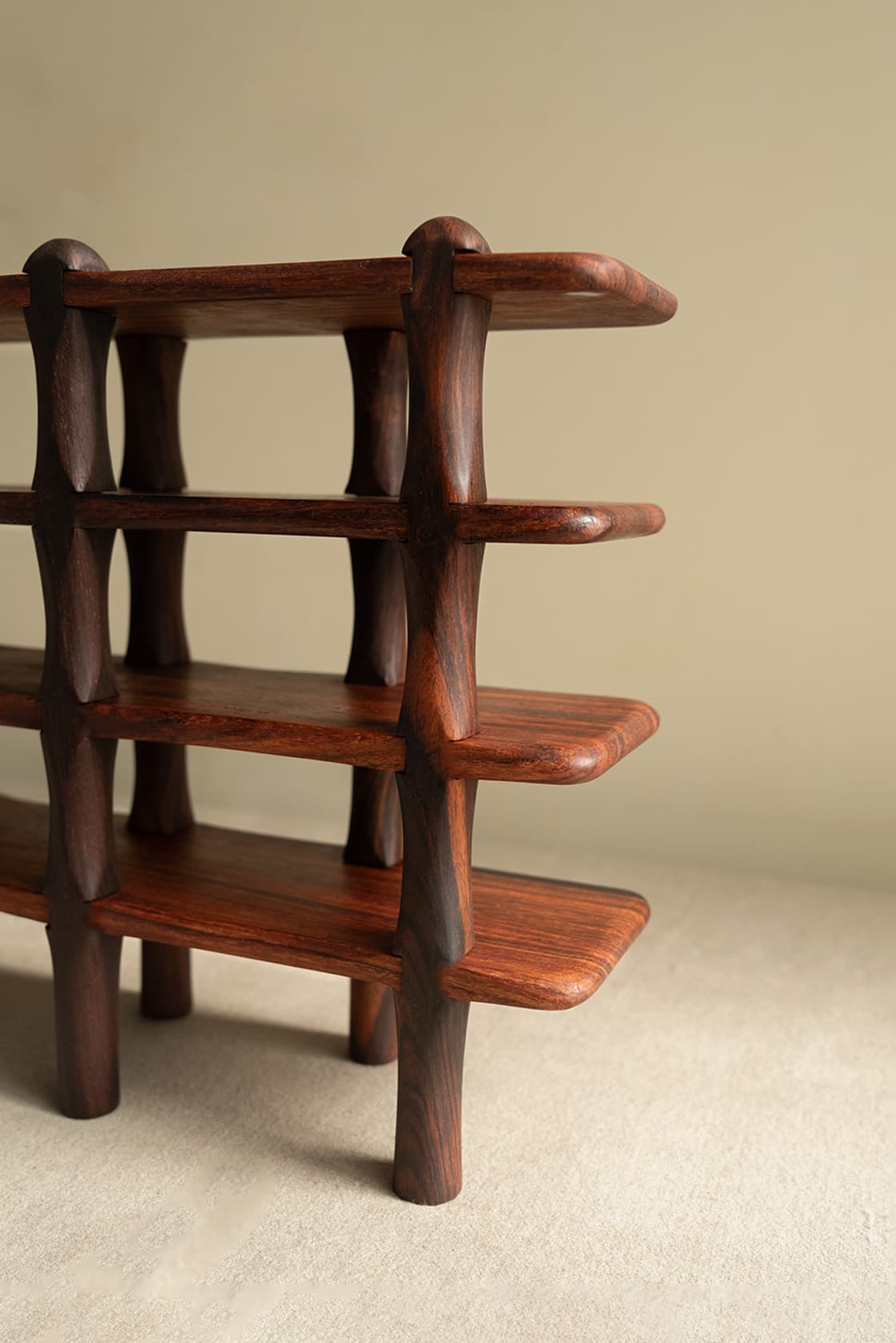 Miniature Solid Sheesham Display Shelf - Lifestyle Scene