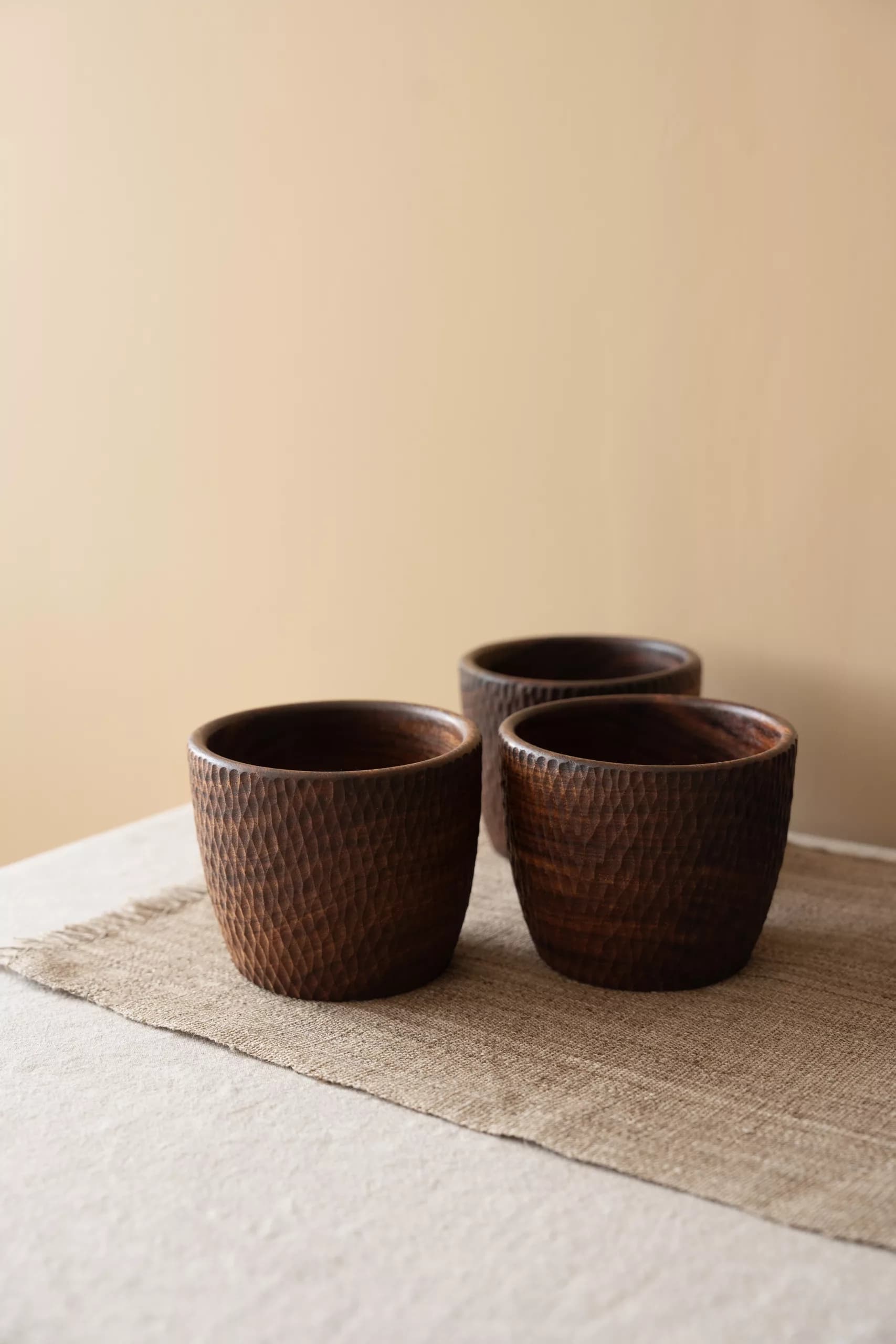 Nibble Hand-Carved Sheesham Tapas & Snack Bowl - Craft Detail