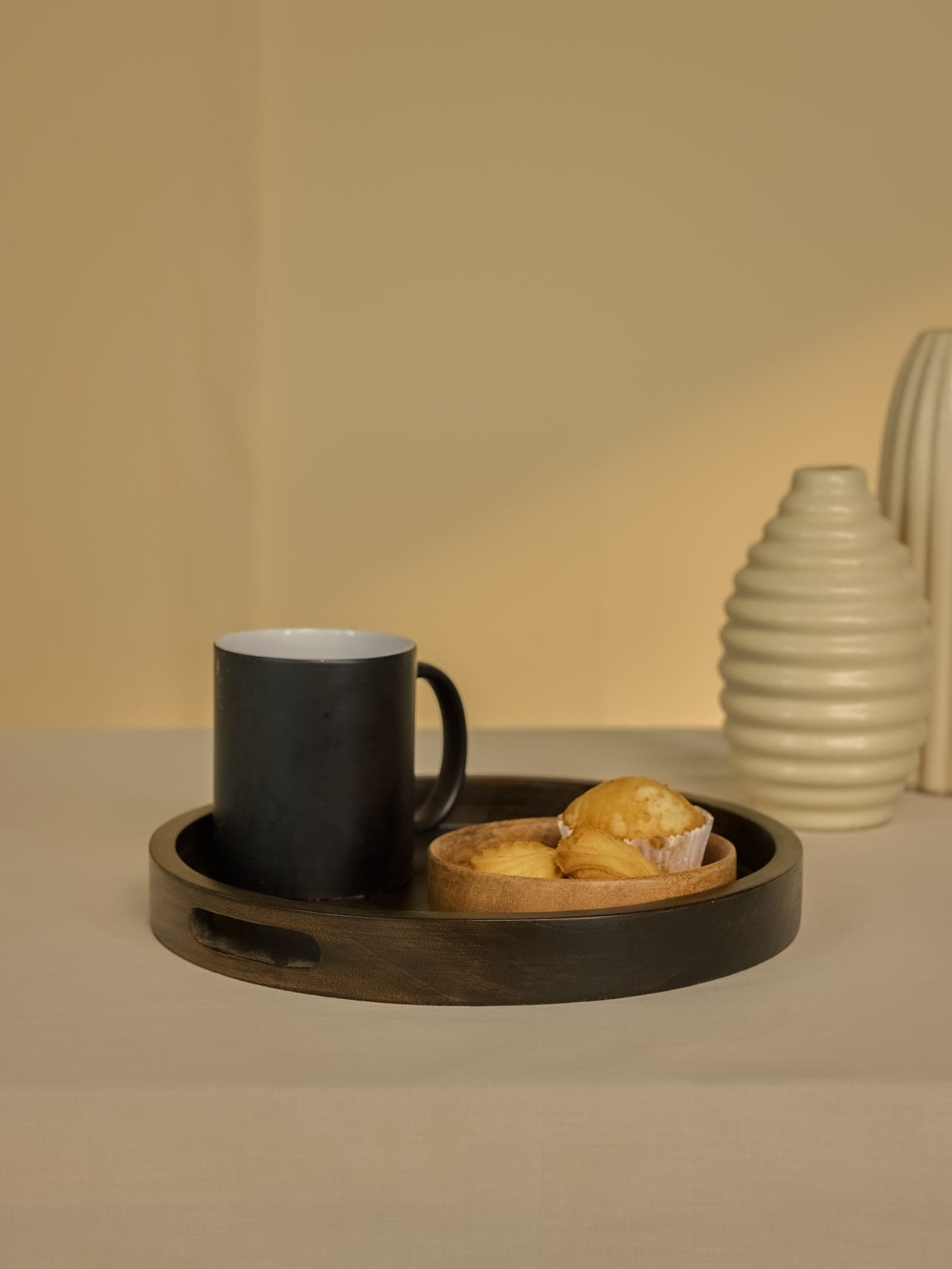 Reverse Underside of Handcrafted Solid Wood Tray