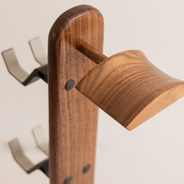 Close-Up of Carved Controller Cradles Perfectly Supporting DualSense Grips