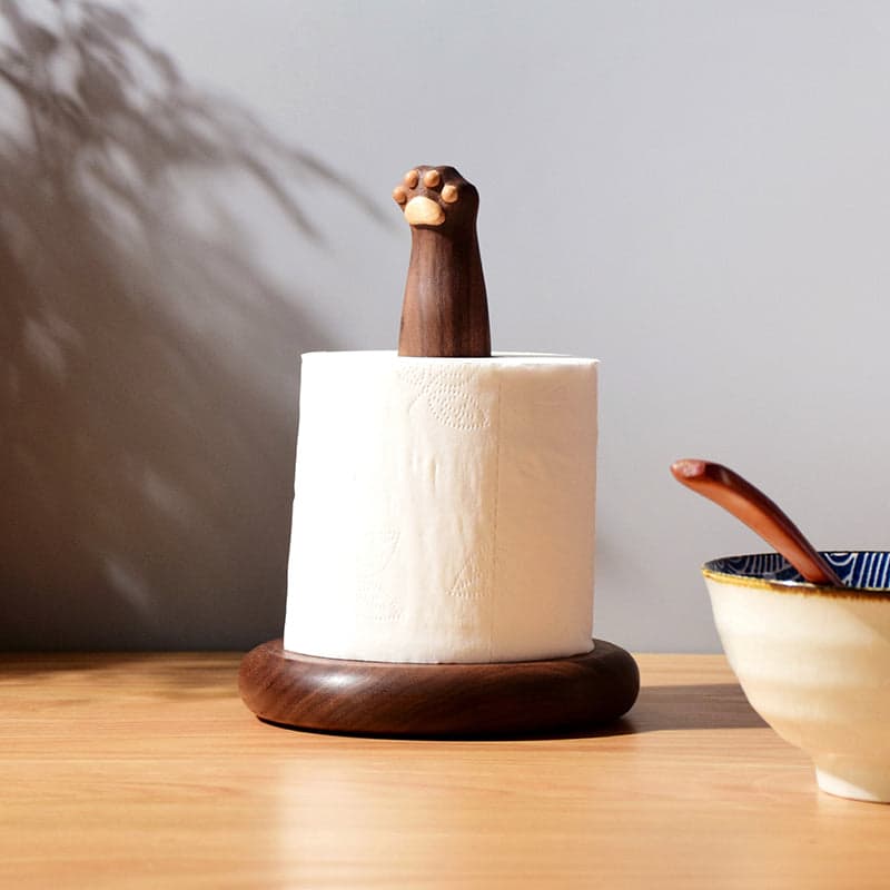 Close-Up of Smooth Hand-Sanded Cat Claw Contours and Walnut Pores
