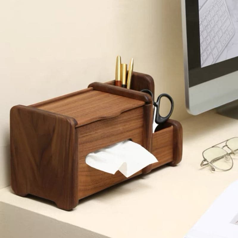 Dual Organizer Compartments with Remote Controls and Pen Storage