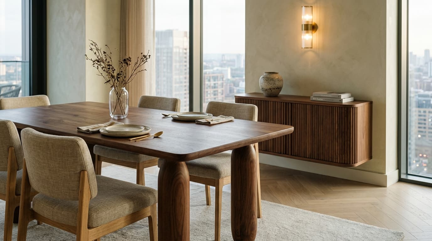 Travertine Stone Planter Styling on Table