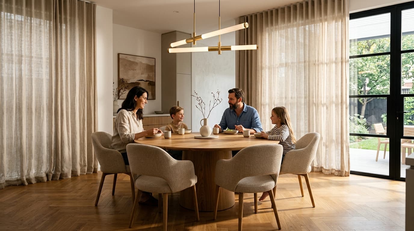 Warm Walnut Tones in Modern Architecture